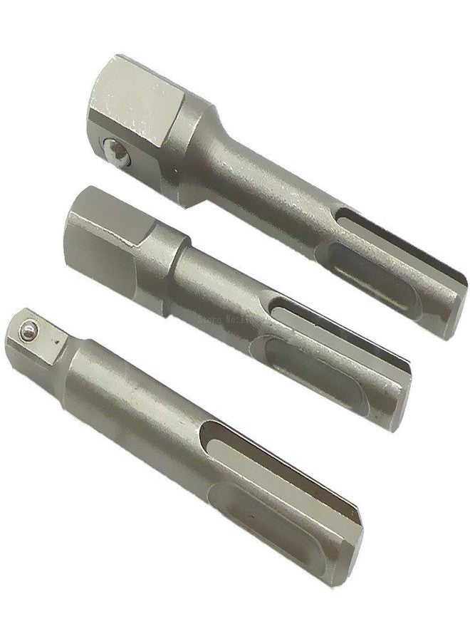 H9 Chrome Vanadium Steel Sds Plus Drill Socket Converter Adaptor Bit To Nut Runner 1/4" 3/8" 1/2" For Hammer Drill Bit Adapter Nut Impact Driver - Image 5